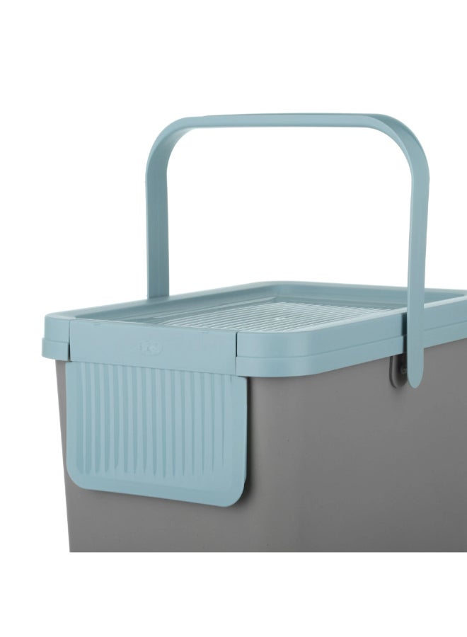 Snips 3-Piece Garbage and Waste Sorting Recycling Bin Set Multicolour 50 x 36 x 26 cm 090042 - Image 4