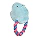 Peeps for Pets Chick 6 Inch Blue Plush Rope Pull Toy for Dogs - Image 3