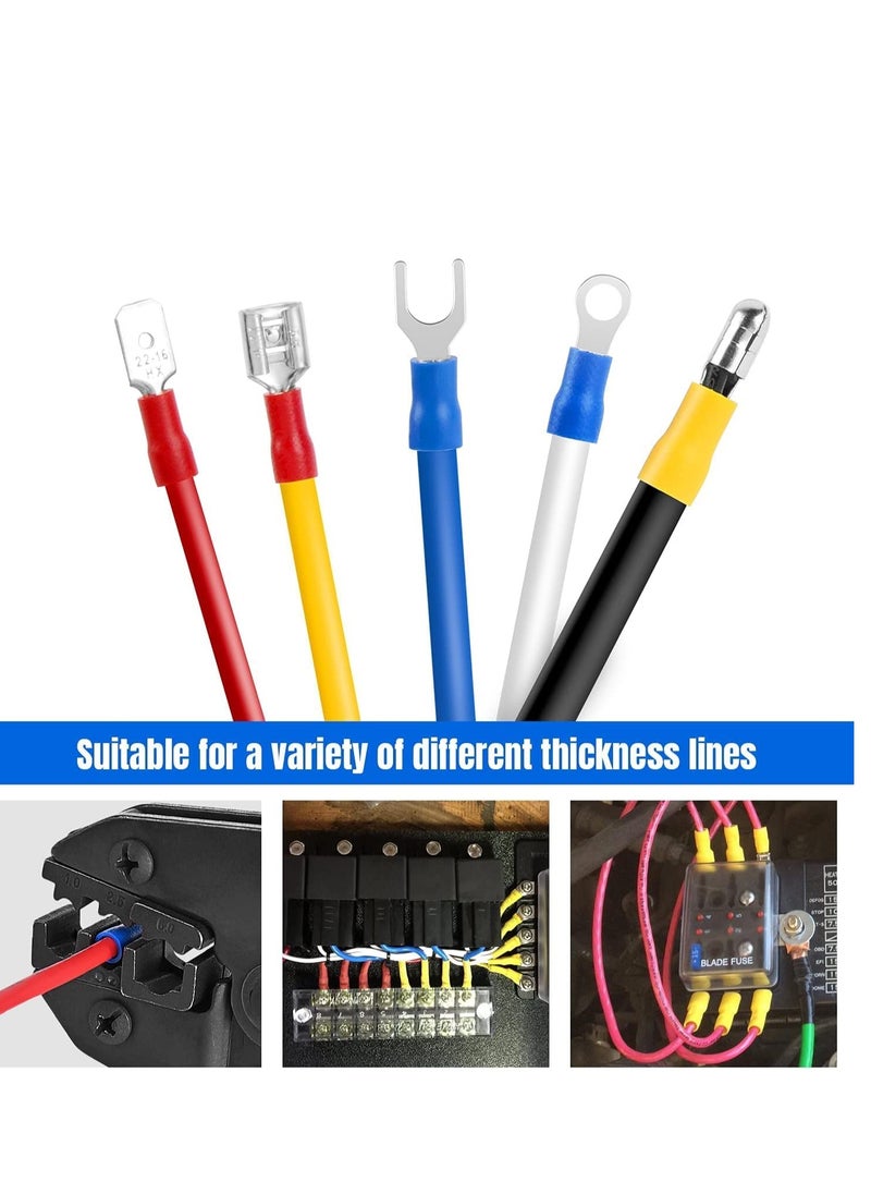 Excefore - Nylon Spade Quick Disconnect Connectors Kit, 280pcs/set 2.8mm /4.8mm/6.3mm Male/Female Insulated Terminals + Crimp Wire Connector - Image 1