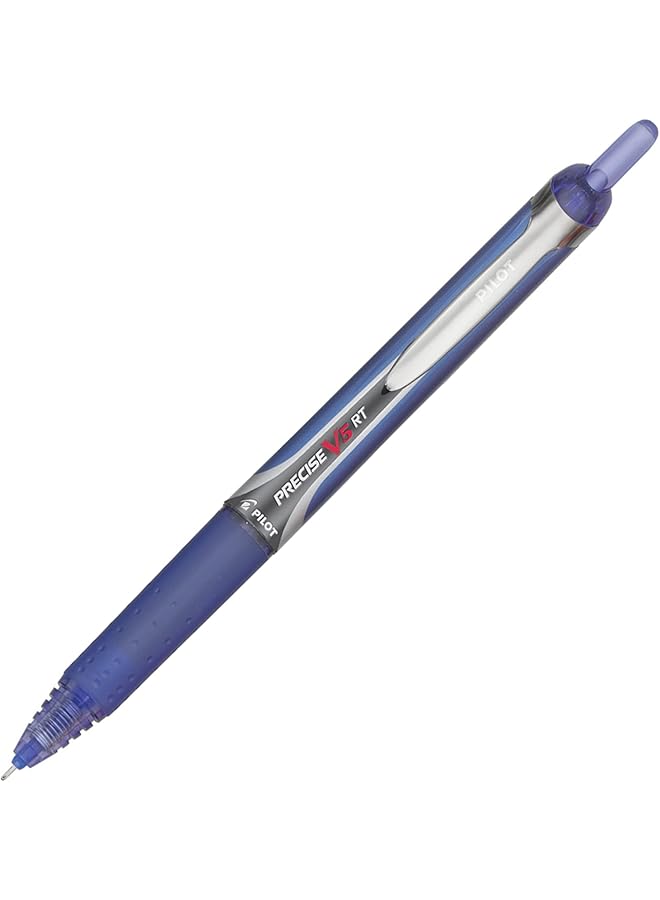 بايلوت أقلام حبر سائلة قابلة لإعادة التعبئة والسحب Precise V5 Rt ذات رأس رفيع للغاية وحبر أزرق 12 قلمًا 26063 - Image 2