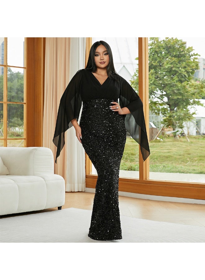 Madam Uniq Sequin Bodice Gown Dress - Image 5