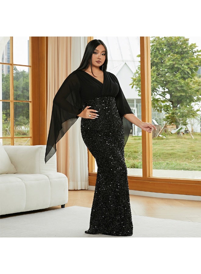 Madam Uniq Sequin Bodice Gown Dress - Image 3