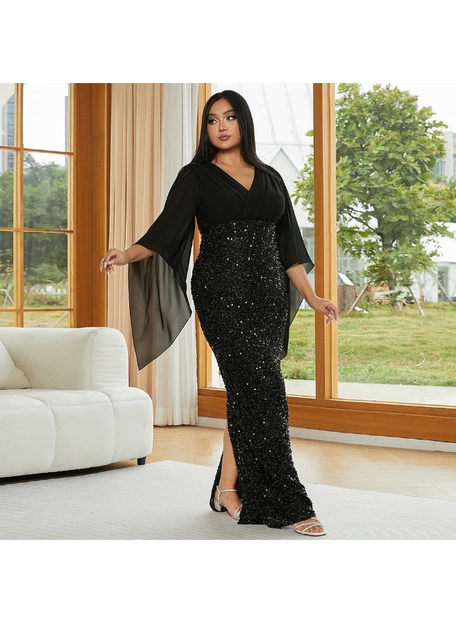 Madam Uniq Sequin Bodice Gown Dress - Image 4