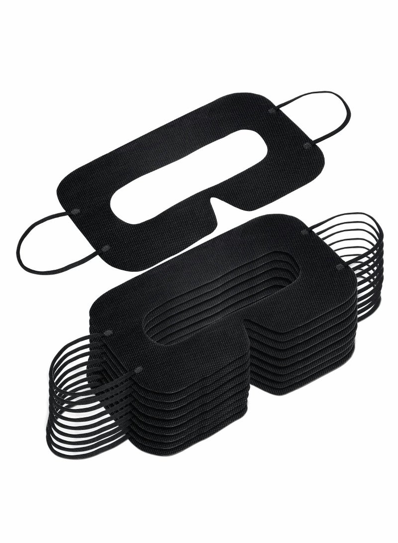 Disposable VR Face Mask Breathable Cover Eye Mask for VR Nonwoven Fabric Sanitary VR Mask Rift, 100 Pcs VR Eye Cover Pad (Black) - Image 1