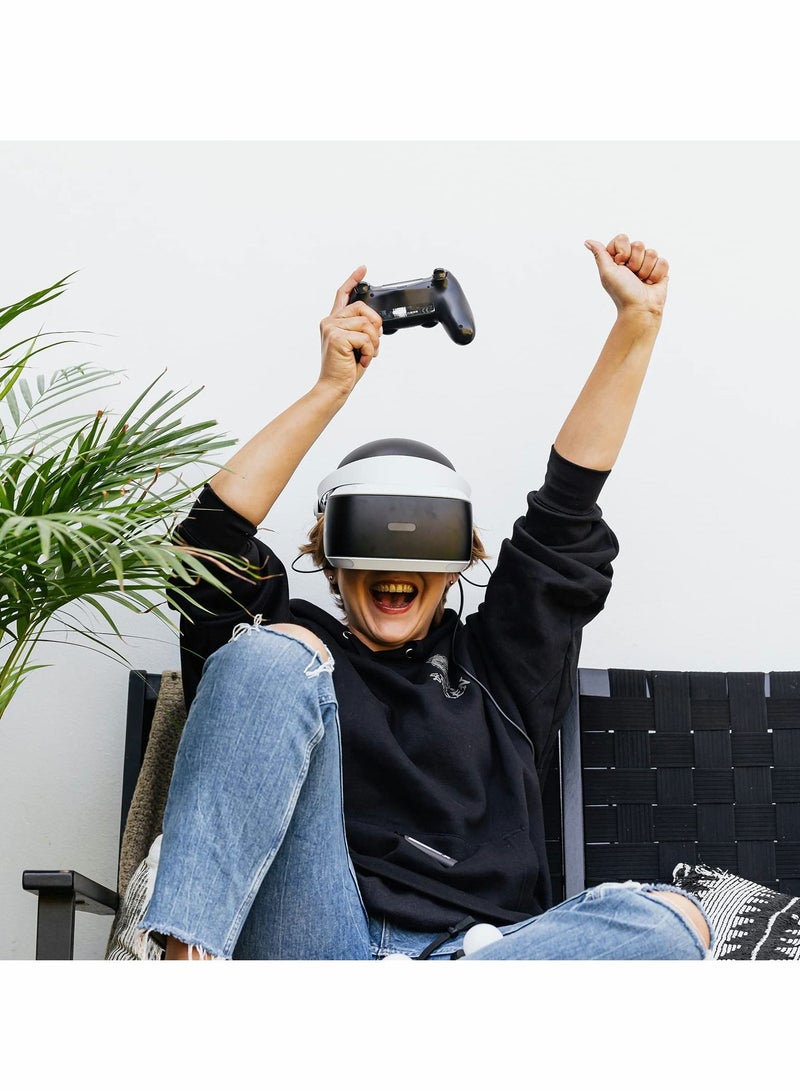 Disposable VR Face Mask Breathable Cover Eye Mask for VR Nonwoven Fabric Sanitary VR Mask Rift, 100 Pcs VR Eye Cover Pad (Black) - Image 4