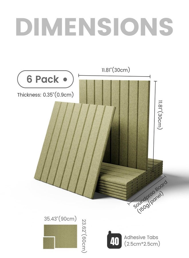 Fluxynara Large Felt Bulletin Board 48" x 36" Cork Board Alternative - 6 Pack with 40 Safe Removable Adhesive Tabs, Cork Boards for Walls Cork Board for Home Office Classroom Pin Board (Olive Green) - Image 2