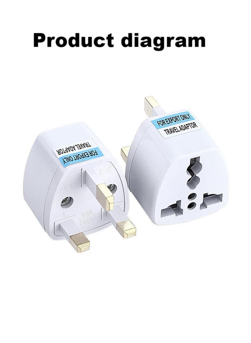 5-in-1 UK Plug Adapter, Universal Travel Adapter, Multi-Function Power Converter for 250V (5 Pack), UK Power Adapter, British Plug Converter - Image 3
