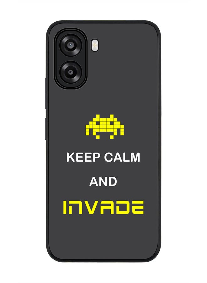 Stylizedd For Oppo A6t 5G / A6t 4G Case,Slim fit Camera Protection, Shockproof Thin Phone cover  - Keep Calm And Invade - Image 1