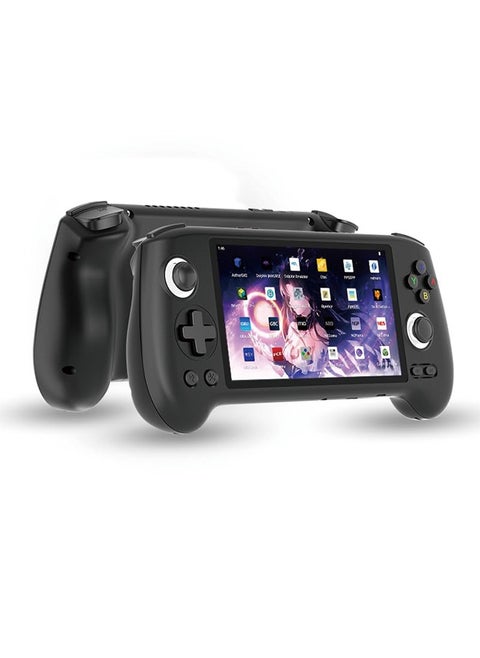 RG556 Retro Handheld Game Console Android 13 System Unisoc T820 5.48-inch AMOLED Screen Built-in 128G SD Card 4423 Games Support 1080p Display Port Output WIFI Video Games Player (RG556 Black)