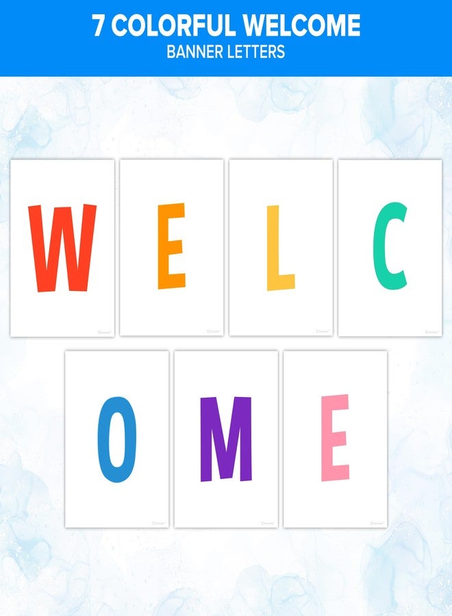Decorably 15 Colorful Welcome Poster for Classroom, Matte-Laminated Inspirational Colorful Welcome Sign for Classroom, School Hallways, Bulletin Boards, Home Study Room - Image 3