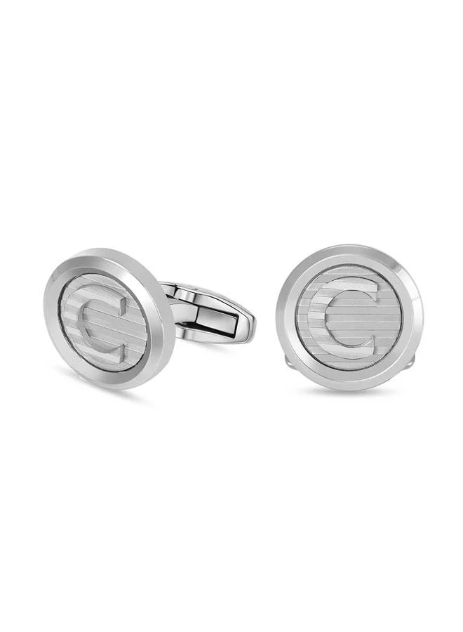 CERRUTI 1881 Fabio Stainless Steel Cufflinks for Men