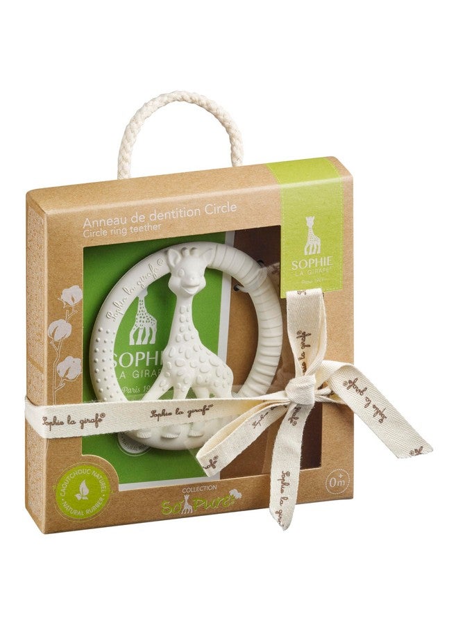 صوفي لا جيراف عضاضة دائرية من صوفي الزرافة للأطفال بعمر 0 شهر مصنوعة من المطاط الطبيعي بنسبة 100% - Image 1