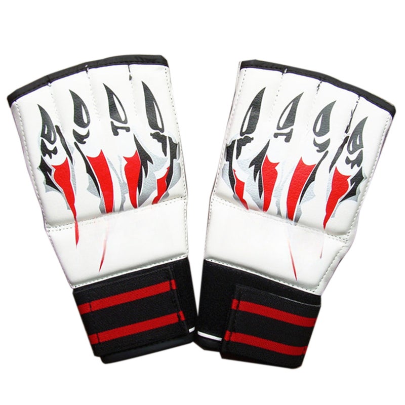Half Finger Boxing Gloves MMA Mitts Thai Punching Training Bag Gloves Outdoor Sports Mittens Boxing Practice Equipment for Sanda Sparring Punching Bag Training - Image 1