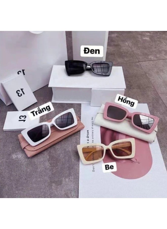 Generic - Retro Cat Eye Sunglasses Trendy Gradient Candy Color Butterfly Shape Sun Glasses New Fashion Women Luxury Design Shades Eyewear-Lenses Color:C4 - Image 1