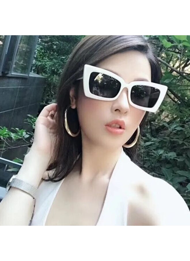Generic - Retro Cat Eye Sunglasses Trendy Gradient Candy Color Butterfly Shape Sun Glasses New Fashion Women Luxury Design Shades Eyewear-Lenses Color:C4 - Image 1