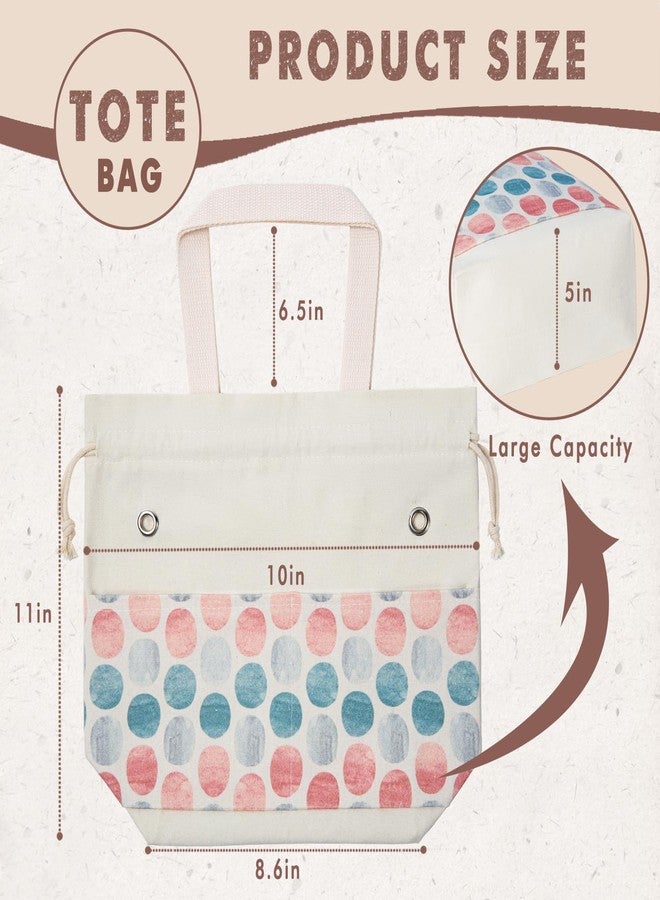 TOGETRUE Yarn Bag, Knitting Crochet Tote Bag, Yarn Storage Bags Organizer, Crochet Bags for Crocheting Project, Store Skein Ball, Short Knitting Needle (Point Shape) - Image 3