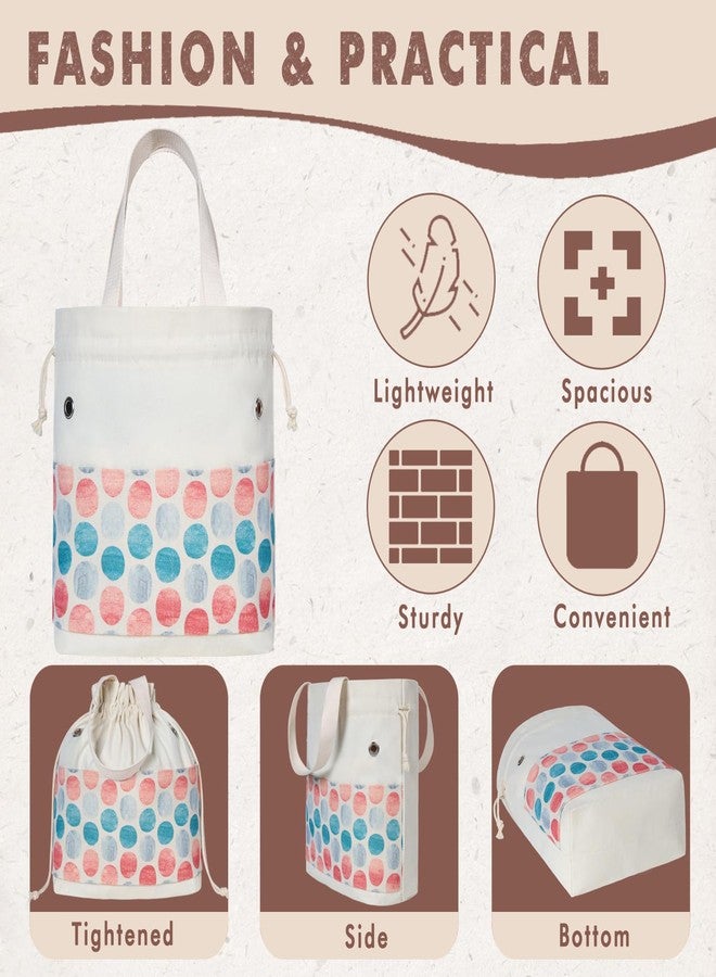 TOGETRUE Yarn Bag, Knitting Crochet Tote Bag, Yarn Storage Bags Organizer, Crochet Bags for Crocheting Project, Store Skein Ball, Short Knitting Needle (Point Shape) - Image 4