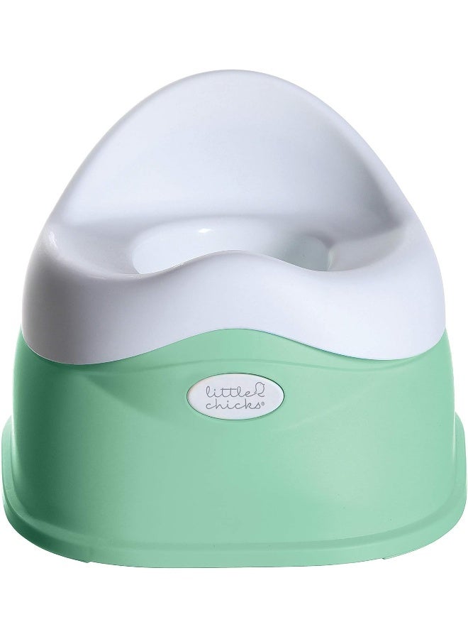 Little Chicks Easy-Clean Potty Training Toilet Chair, Built in Splash Guard and Slip Resistant - Image 1