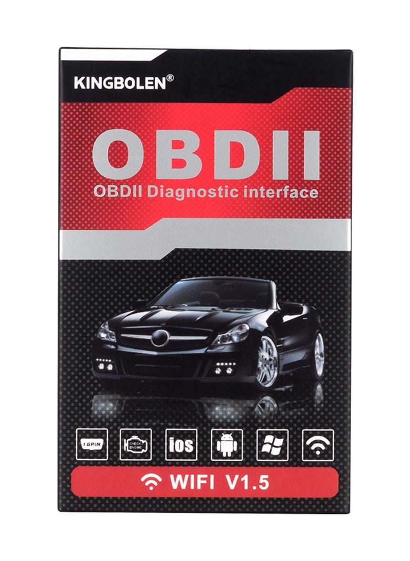 kingbolen - Wireless ELM327 OBD2 Car Scanner Adapter - Car Scanner Compatible with Android and Apple Systems, Car Diagnostic Tools - Image 1