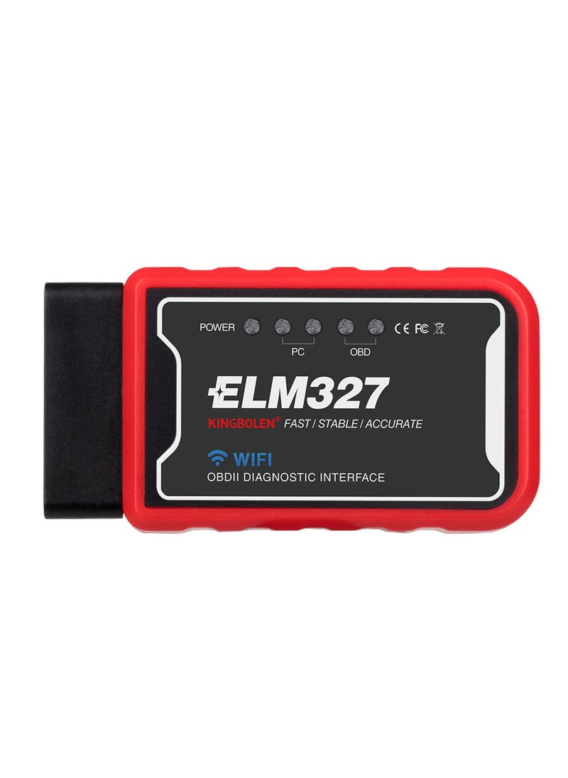 kingbolen - Wireless ELM327 OBD2 Car Scanner Adapter - Car Scanner Compatible with Android and Apple Systems, Car Diagnostic Tools - Image 1
