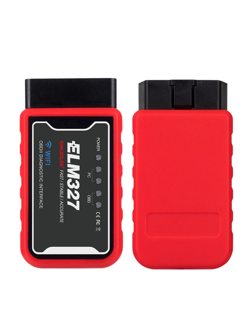 kingbolen - Wireless ELM327 OBD2 Car Scanner Adapter - Car Scanner Compatible with Android and Apple Systems, Car Diagnostic Tools - Image 1