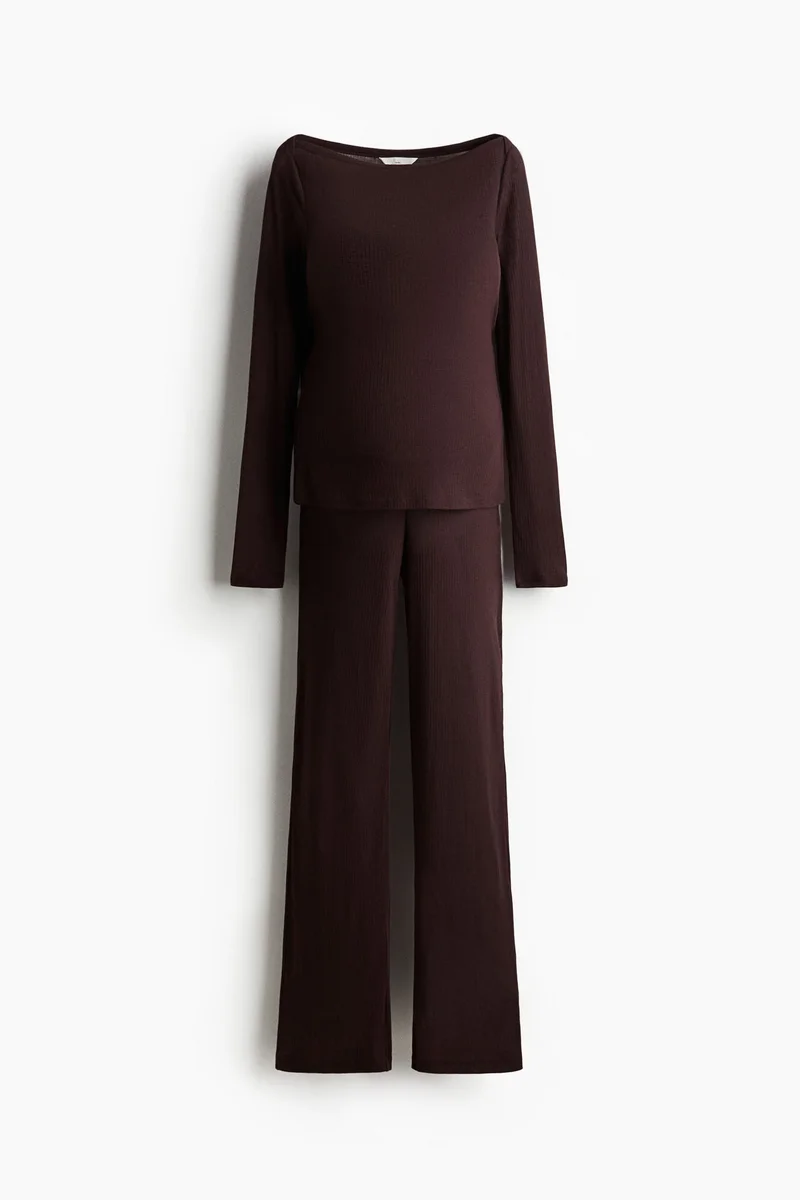 H&M MAMA 2-piece ribbed set