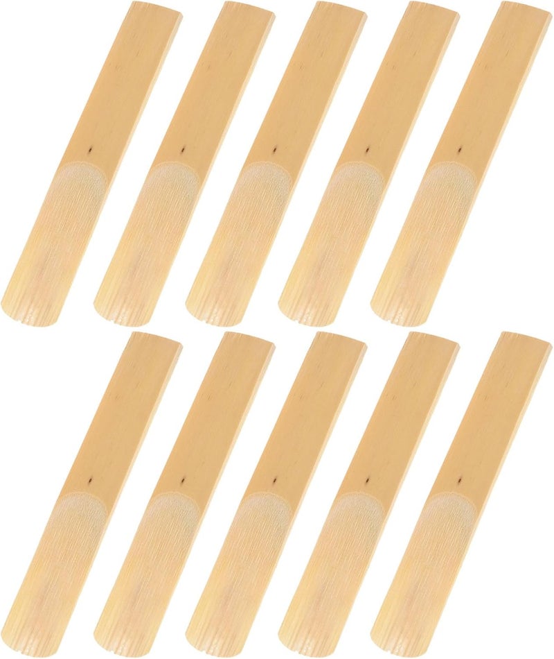 Ciieeo 10pcs Genuine B Flat Clarinet Reeds Size 2 Beginner Clarinet Replacement Parts for Performance and Practice Wind Instrument Accessories - Image 1