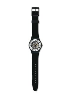 Swatch ساعة يد للجنسين مقاومة للماء بحركة كوارتز فضية لامعة - 40 مم  - Image 2