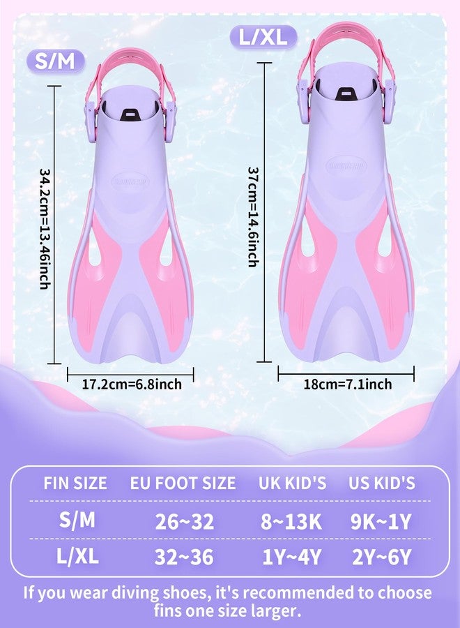 Supertrip Kids Swim Fins, Adjustable Snorkel Fins Travel Size Flippers for Swimming Snorkeling Diving for Children Youth Ages 6-14 - Image 5