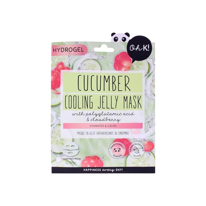 Hydrogel Sheet Mask - Cucumber Cooling Jelly by Oh K! for Unisex - 1 Pc Mask