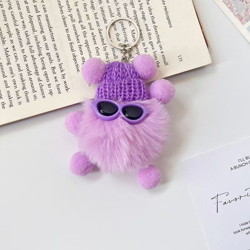 Black Coal Monster Plush Keychain Doll - Image 4
