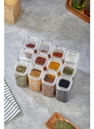 Labeled 12-Piece 300 ml Acrylic Spice Jar Set Storage Container - pzsku/Z7616137541B12CF1D727Z/45/_/1730752353/9a80aa0c-5ce2-4651-9f03-23956b885912