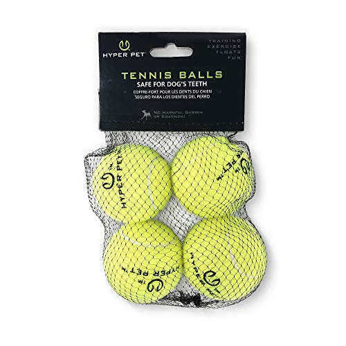 Hyper Pet Tennis Balls for Dogs (Safe Dog Ball, Tennis Balls for Exercise & Training) Interactive Toys work with Hyper Pet K9 Kannon K2 Dog Ball Launcher - 4 Pack 2.5" Green - Image 1