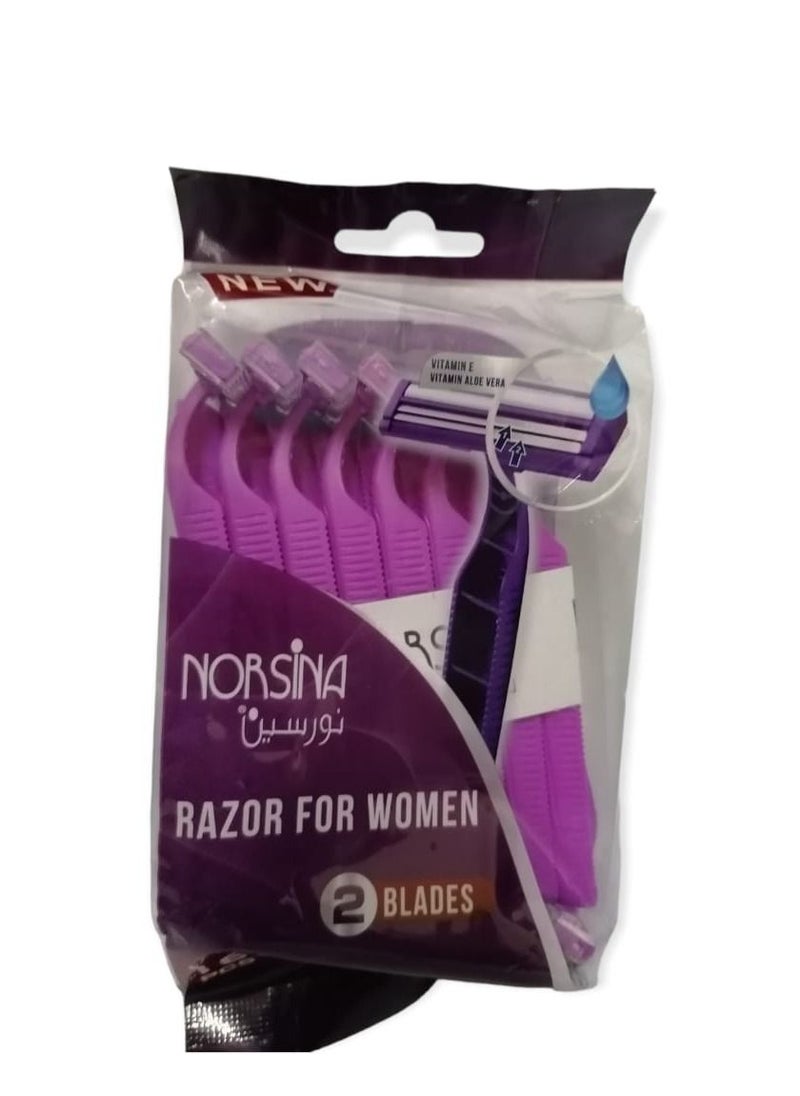 Norsina Norsina   Razor  set of 12 pieces pink  - Image 2