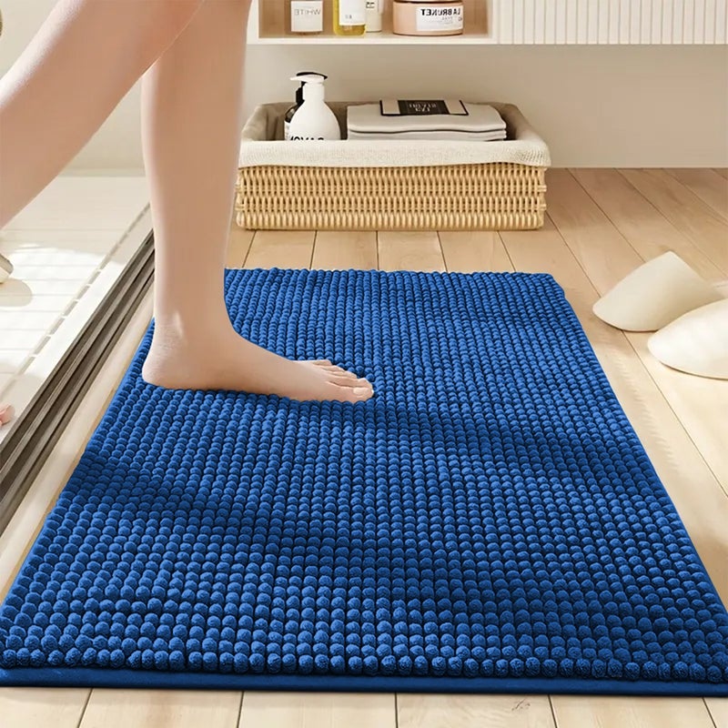 MOONLIGHT20015 1pc Chenille Bath Mat – Super Soft & Absorbent, Non-Slip, Quick-Dry Toilet Floor Mat, Washable Shower Rug, Perfect for Shower Room, Bathroom Decor, Kitchen Area Rugs, Quick-Dry Bathroom Accessories - Image 1