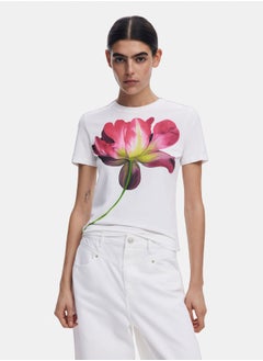 DESIGUAL Large flower T-shirt  - Image 1