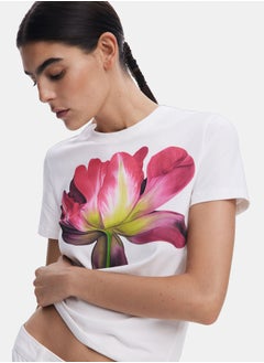 DESIGUAL Large flower T-shirt  - Image 3