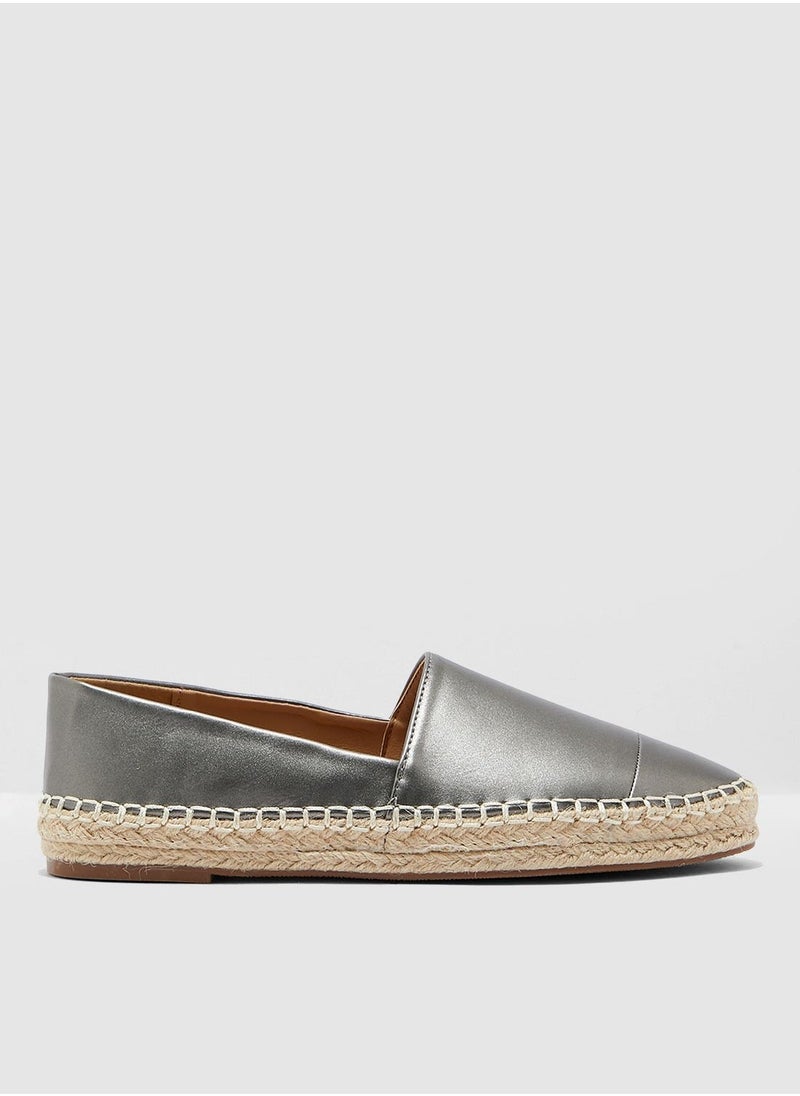 ELLA Espadrilles In Metallic  - Image 1