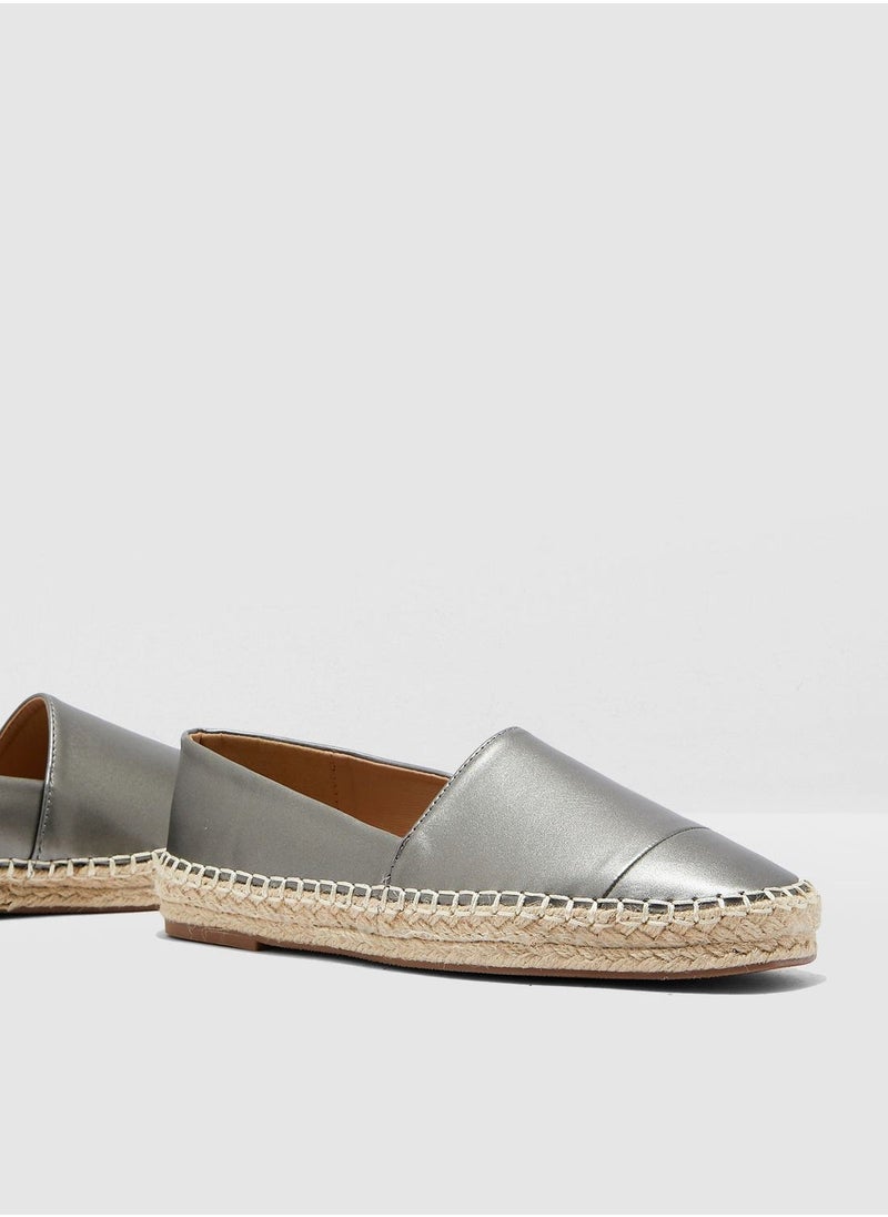 ELLA Espadrilles In Metallic  - Image 2