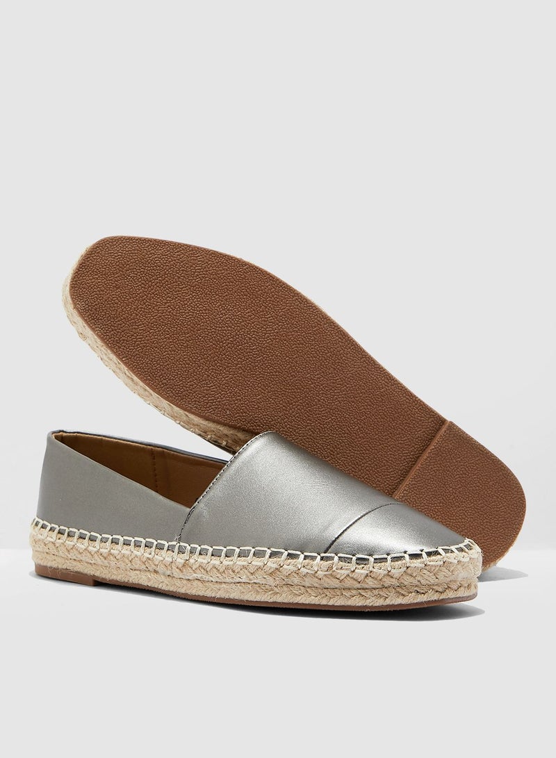 ELLA Espadrilles In Metallic - Image 4
