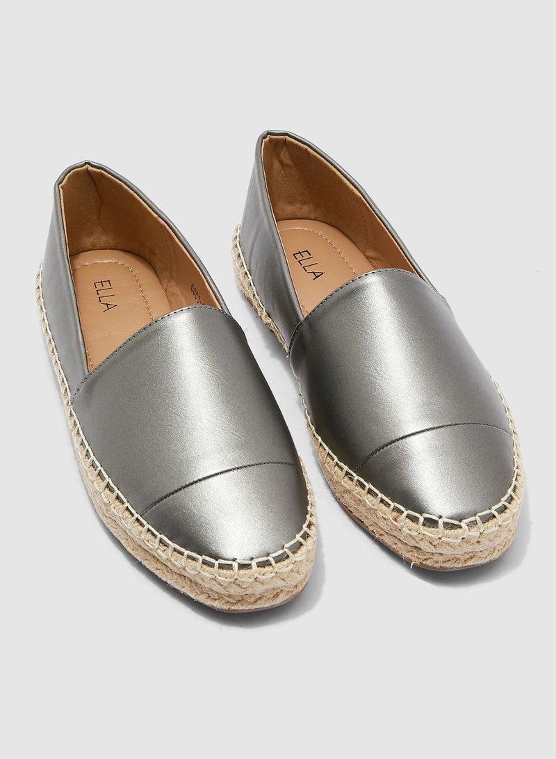 ELLA Espadrilles In Metallic - Image 5