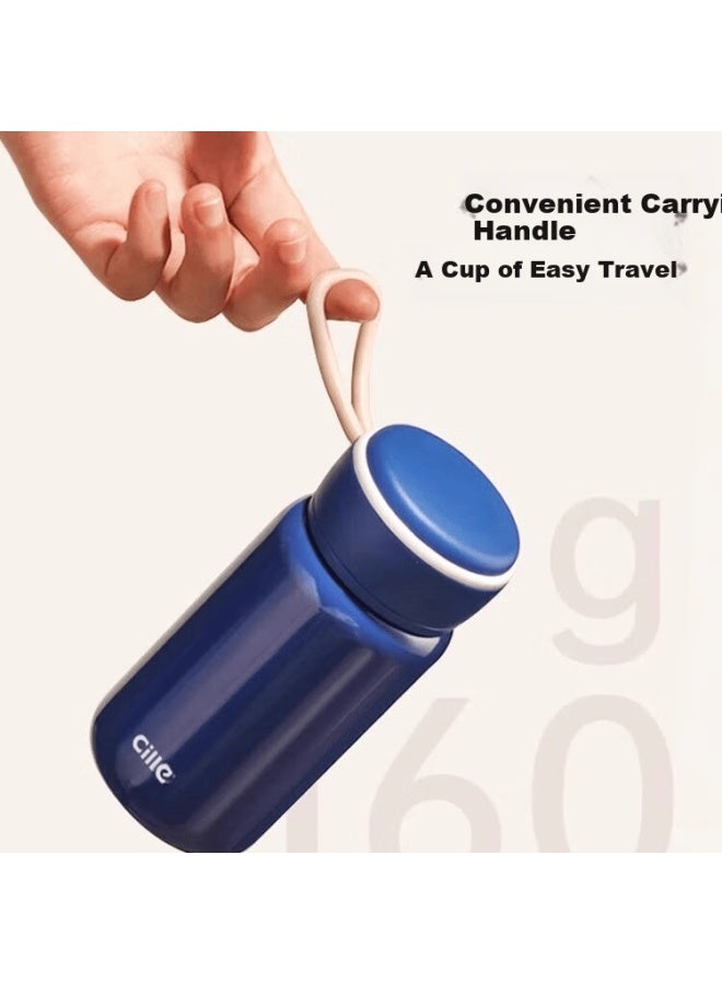 Cille Insulated Mug, 316 Stainless Steel Student Water Bottle, Portable Outdoor Pocket Cup For Men And Women, Compact Handheld Cup For Childre - Image 3