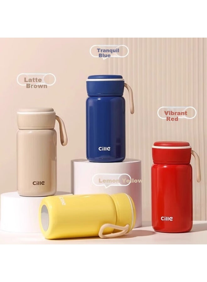 Cille Insulated Mug, 316 Stainless Steel Student Water Bottle, Portable Outdoor Pocket Cup For Men And Women, Compact Handheld Cup For Childre - Image 4