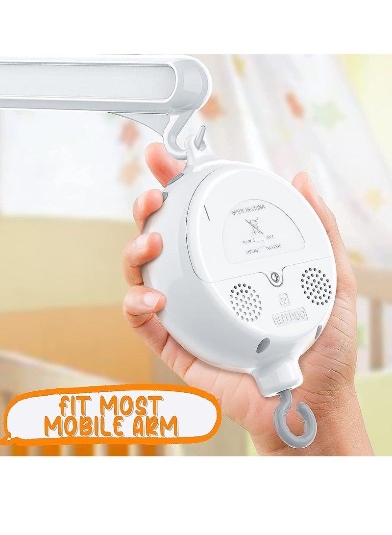 Gonice Baby Music Box Rotator, Crib Replacement Mobile Motor Rotation Universal Crib Hanging Music Box, 12 Lullabies Battery Powered Bed Bell for Home Nursery Baby Sleep - Image 2