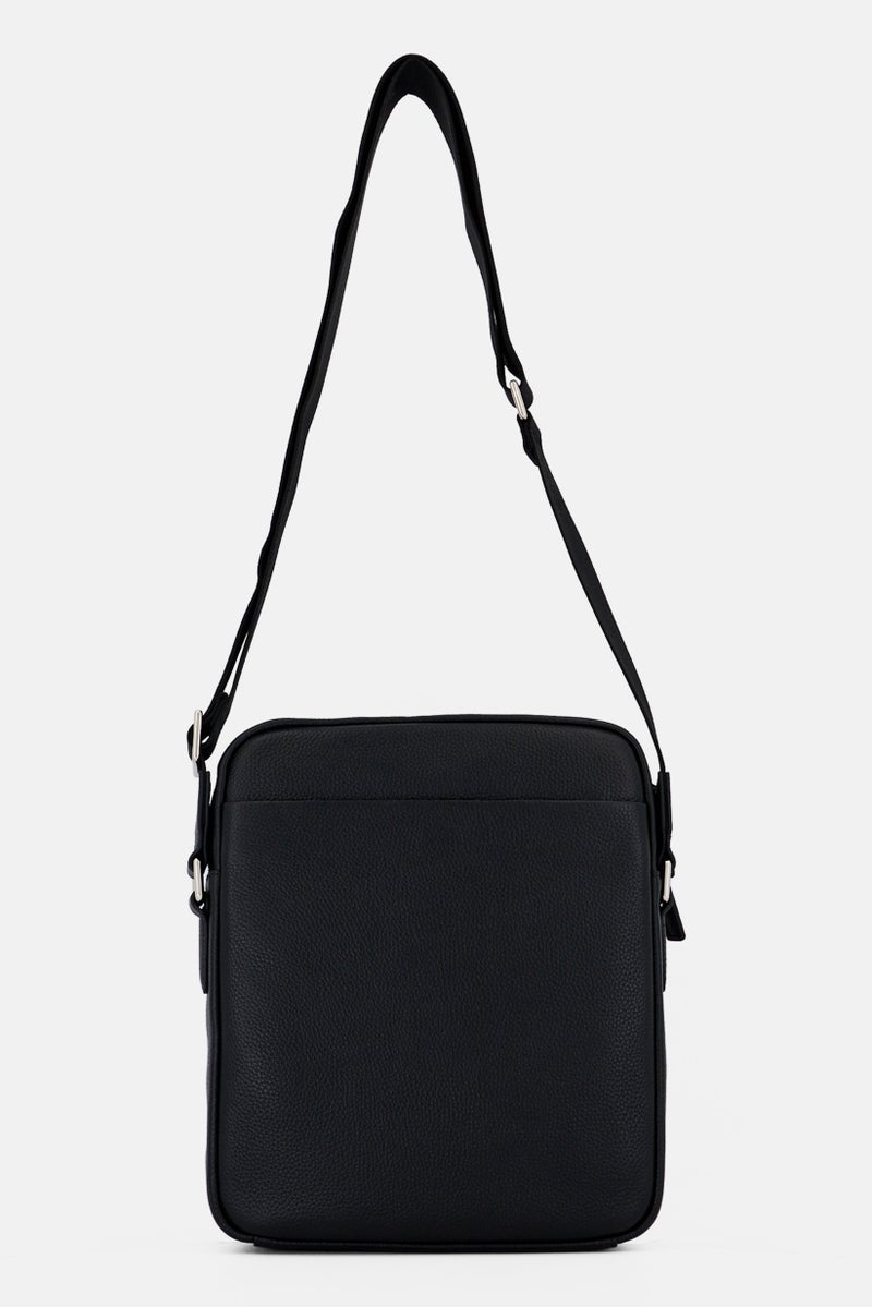CERRUTI 1881 Men Brand Logo Crossbody Bag, Black  - Image 2