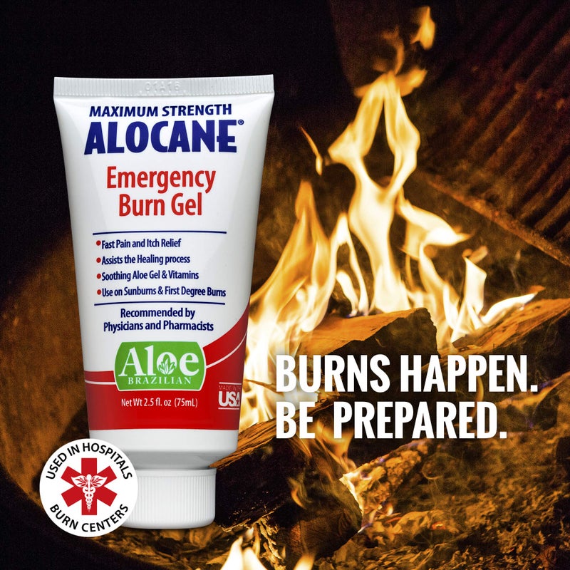 Alocane جل حروق الطوارئ ألوكاني ماكس، 4% ليدوكائين هيدروكلوريد، 0.13% بنزالكونيوم كلوريد، تخفيف أقصى القوة، تخفيف الحكة، لحروق الشمس، المطبخ، الكيميائية، الحروق من الدرجة الأولى، 2.5 أونصة سائلة (3 عبوات) - Image 4