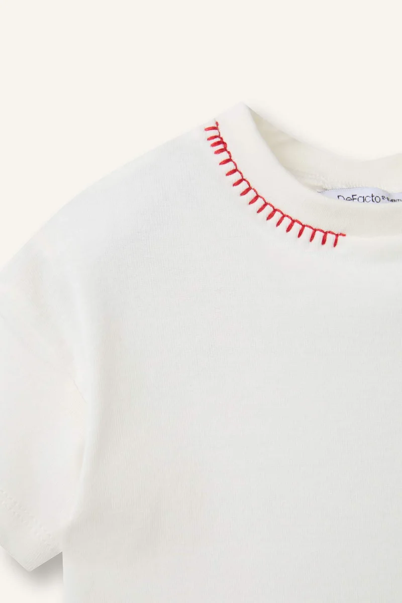 ديفاكتو Baby Girl Ribbed T-Shirt