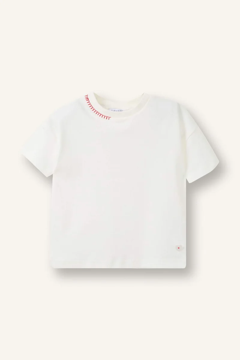 ديفاكتو Baby Girl Ribbed T-Shirt
