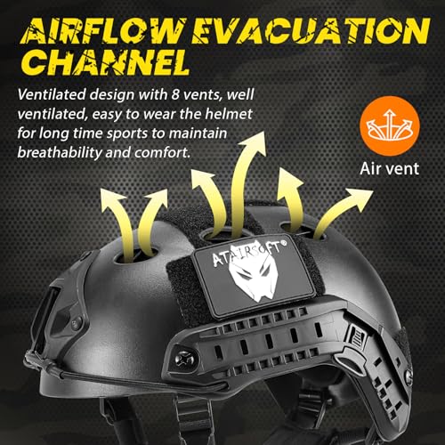 ATAIRSOFT PJ Type Tactical Paintball Airsoft Fast Helmet Green - Image 3