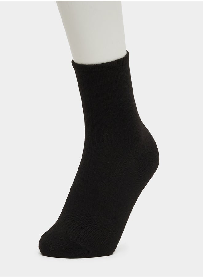 Set of 3 - Plain Crew Socks
